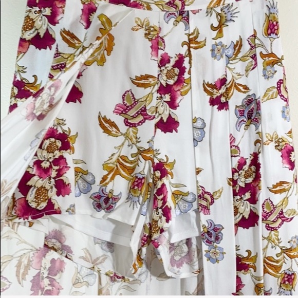 Miami Floral Print Maxi Skirt Overlay Shor… - Picture 2 of 6